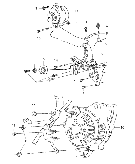 1997 Jeep Grand Cherokee ALTERNATR-Electrical Diagram for R6027912