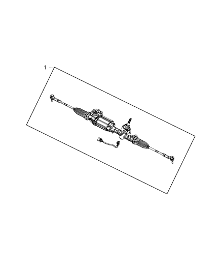 2016 Chrysler 200 Rack And Pinion Gear Diagram for 5154461AJ