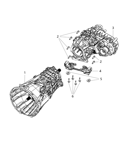 2021 Jeep Gladiator INSULATOR-Transmission Mount Diagram for 68328249AG