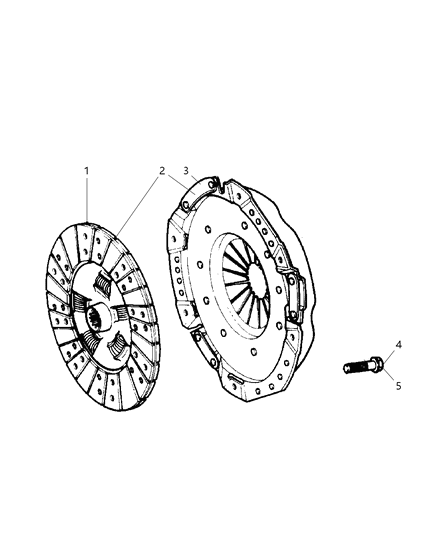 2006 Jeep Liberty Disc-Clutch Diagram for 52104303AK