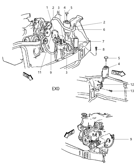 2000 Jeep Grand Cherokee Power Steering Hose Diagram 1