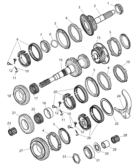 2003 Dodge Ram 2500 Gear Train Diagram 5