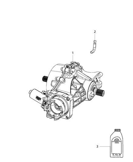 2020 Chrysler Pacifica Axle Assembly, Rear Diagram