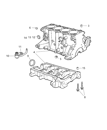 2003 Dodge Neon Engine-Long Diagram for R3424533