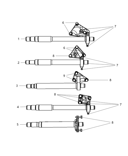 2009 Chrysler Sebring Shafts , Front Axle Diagram 2