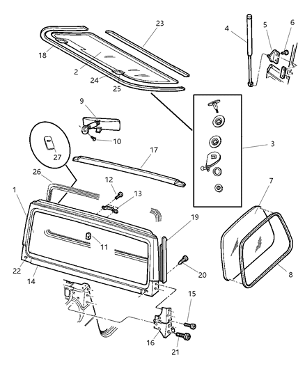 2002 Jeep Wrangler Door Hinge Diagram for 55075703AF