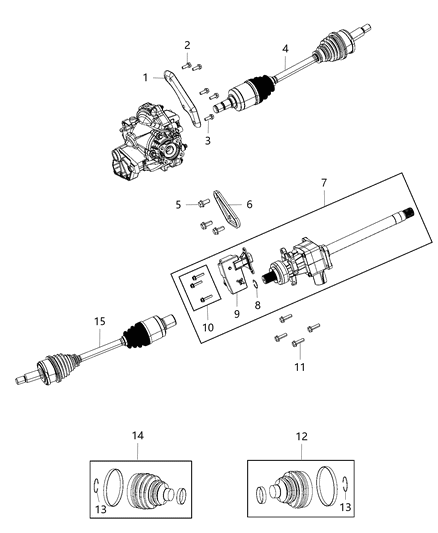 2013 Chrysler 300 Shaft - Drive Diagram 3