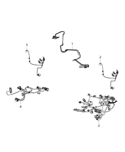 2016 Ram 3500 Wiring-Seat Back Diagram for 68205018AA