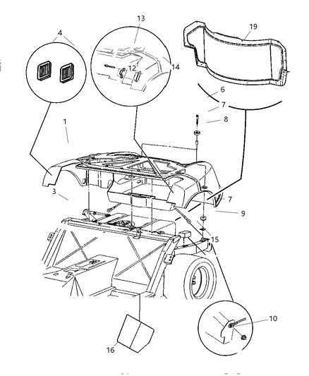 2000 Dodge Viper Pan-Floor Diagram for 4848681AB