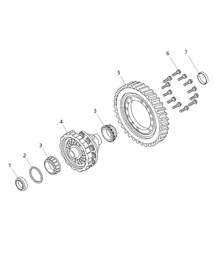 2011 Chrysler 200 Differential Diagram