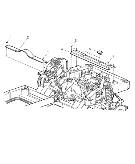 2001 Chrysler Prowler CROSSMEMB-Fuel Tank Diagram for 4725347