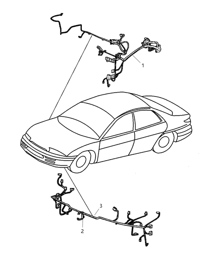 2002 Chrysler 300M Wiring - Headlamp To Dash Diagram