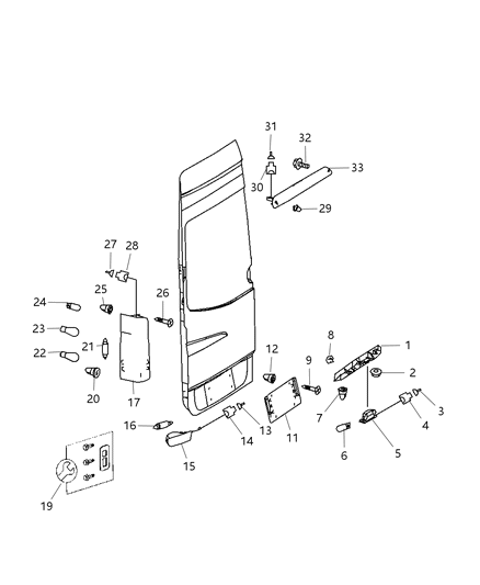 2007 Dodge Sprinter 2500 Screw Diagram for 6104567AA