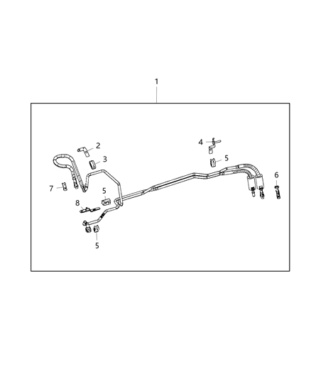 2021 Ram 1500 Fuel Lines/Tubes And Related Parts Diagram 8