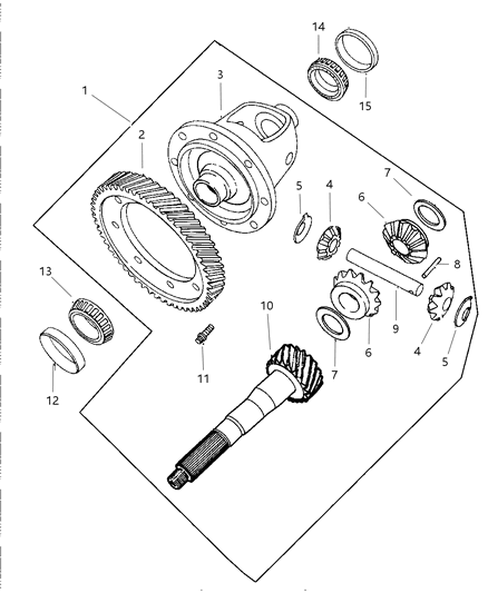 2000 Dodge Caravan Differential Diagram 1