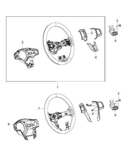 2014 Chrysler 200 Damper-Steering Wheel Diagram for 68089406AC