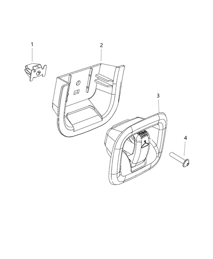 2020 Dodge Grand Caravan Coat Hooks And Pull Handles Diagram 1