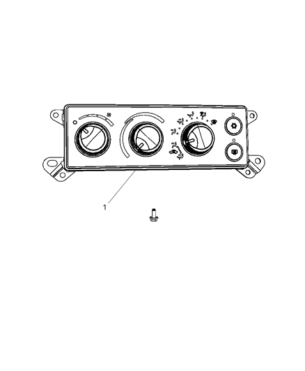 2010 Dodge Ram 1500 Switches Heating & A/C Diagram