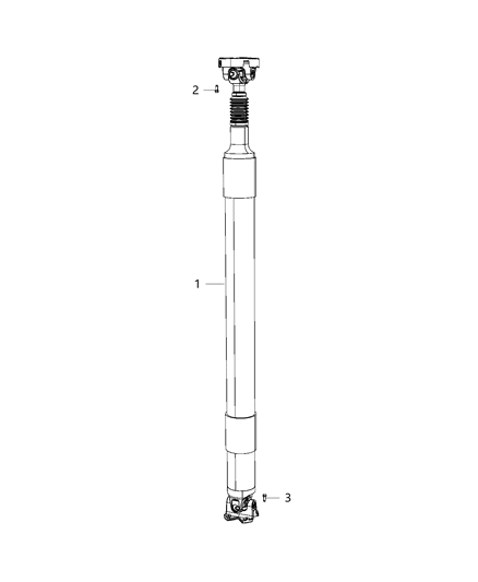 2021 Ram 1500 Drive Shaft, Rear Diagram 2