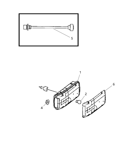 2008 Dodge Sprinter 3500 Lens-TAILLAMP Diagram for 68031562AA