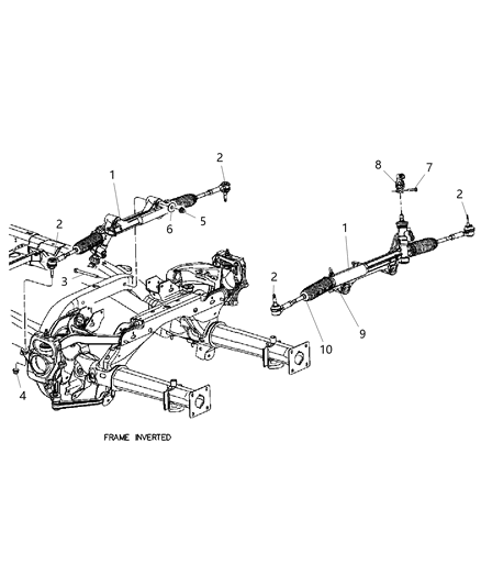 2005 Dodge Durango Intermediate Shaft Diagram for 55351230AC