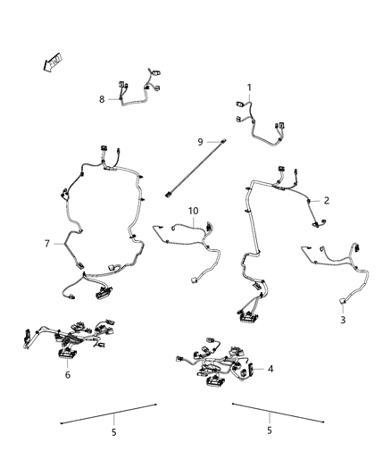 2015 Dodge Durango Wiring-Seat Cushion Diagram for 68232584AA