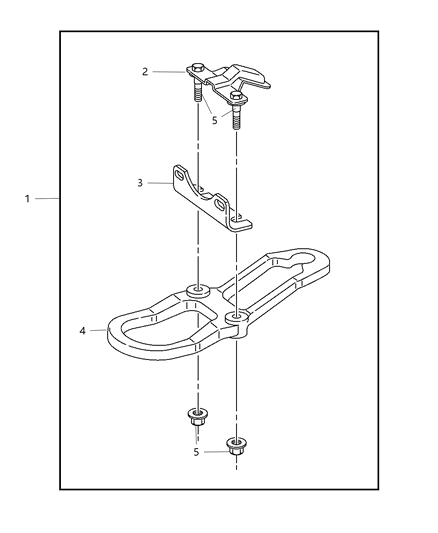 2008 Chrysler Aspen Hook Kit - Tow Diagram