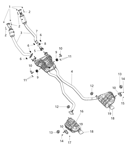 2016 Jeep Grand Cherokee Exhaust System Diagram 2