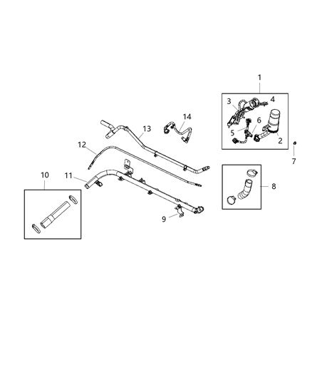 2021 Jeep Gladiator Fuel Filler Diagram for 68336613AD