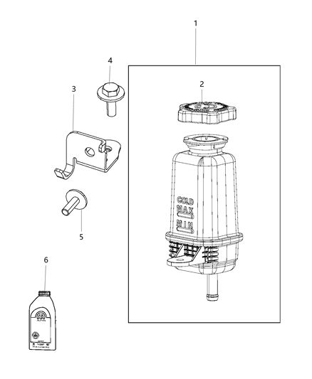 2021 Jeep Gladiator Power Steering Reservoir Diagram