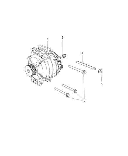 2012 Chrysler Town & Country Generator/Alternator & Related Parts Diagram 2