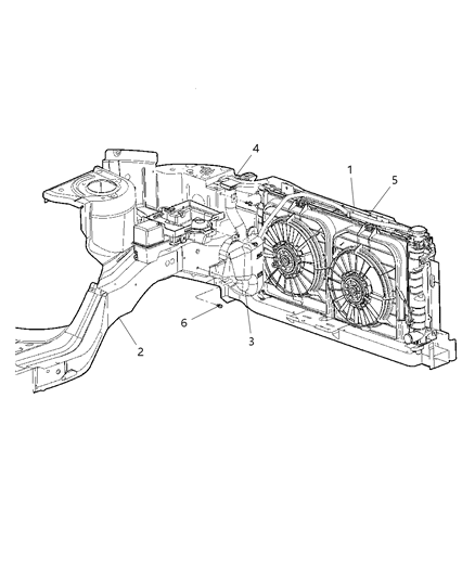 2007 Chrysler Town & Country Coolant Recovery Tank Diagram