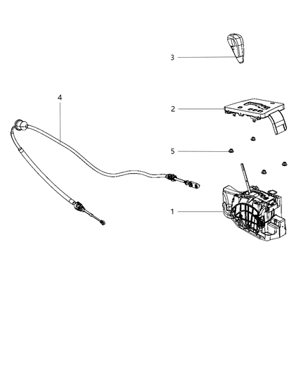 2010 Chrysler 300 Gearshift Controls Diagram 2