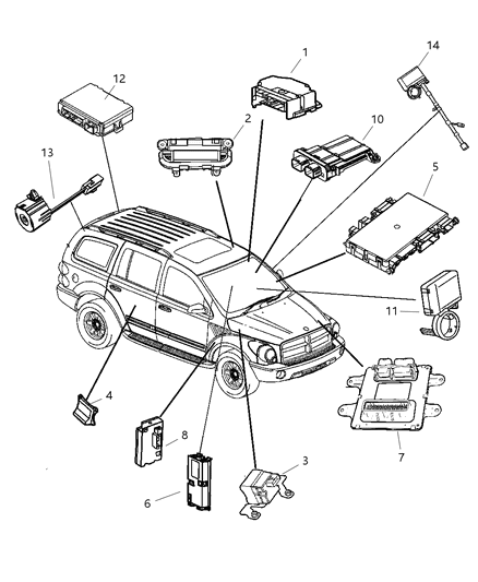 2007 Dodge Durango Modules Diagram