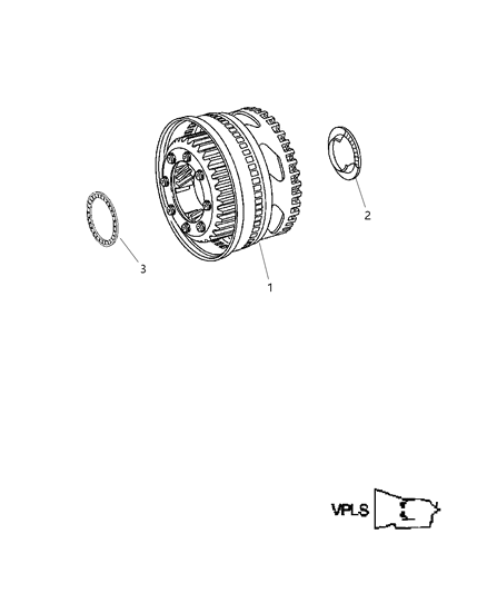 2005 Dodge Sprinter 2500 Carrier, Planetary Diagram