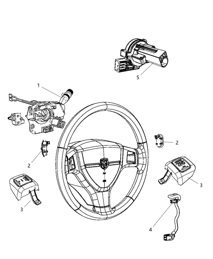 2010 Dodge Ram 3500 Switch-Multifunction Diagram for 56049823AA