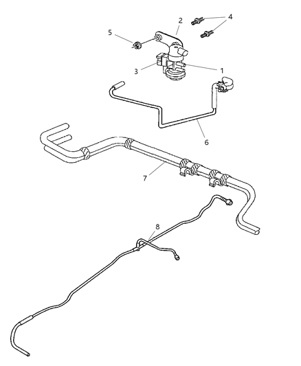 2003 Dodge Durango Emission Control Vacuum Harness Diagram