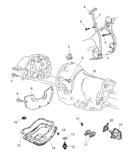 2003 Dodge Dakota Case And Extension Related Parts Diagram 2