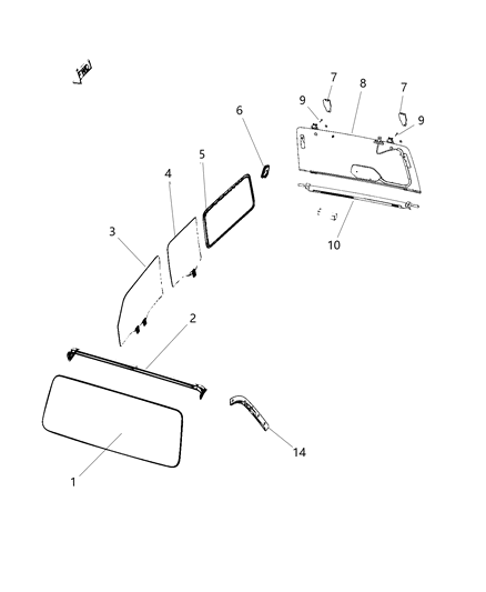 2021 Jeep Wrangler Screw Diagram for 68413491AA