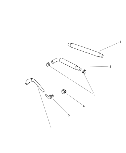 1998 Chrysler Sebring Convertible Crankcase Ventilation Diagram 3