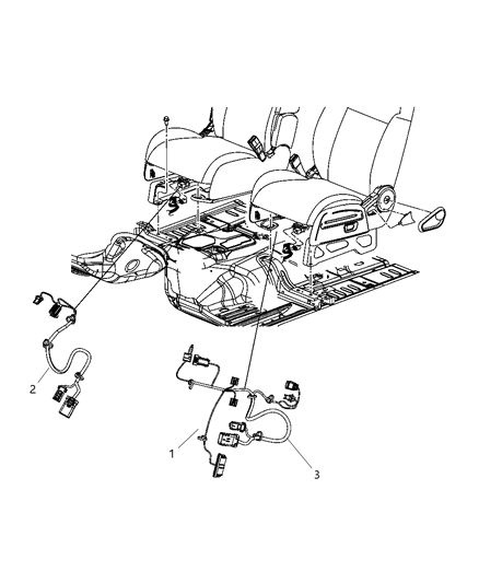 2011 Dodge Nitro Wiring - Seats Front Diagram