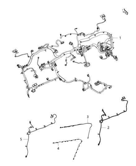 2013 Ram 3500 Wiring-Console Diagram for 68158773AB