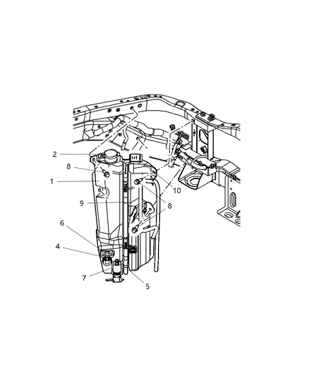 2004 Dodge Durango Coolant Tank Diagram