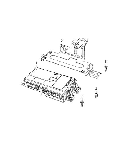 2021 Ram 1500 Module-TELEMATICS Diagram for 68425781AA