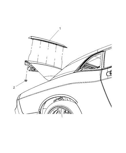 2008 Dodge Challenger Spoilers Diagram