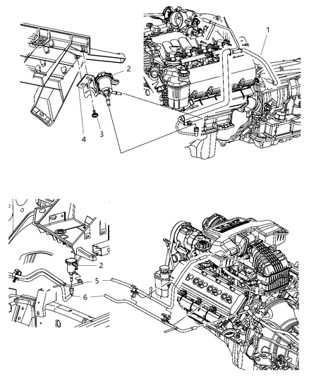 2007 Dodge Ram 1500 Harness-Vapor PURGE Diagram for 55398161AB