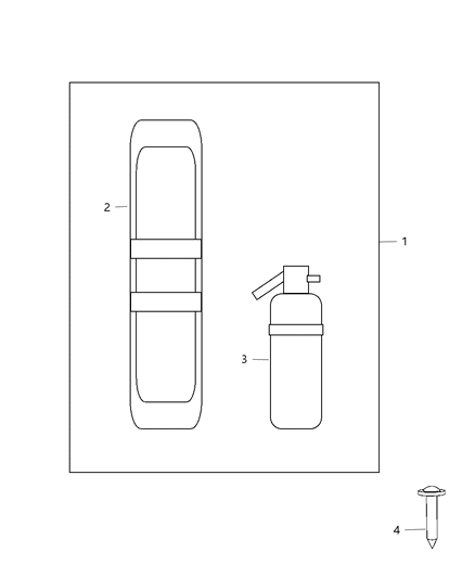 2010 Dodge Caliber Emergency Kit Diagram