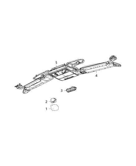 2016 Chrysler Town & Country Module, Rain Sensor & Garage Opener Diagram