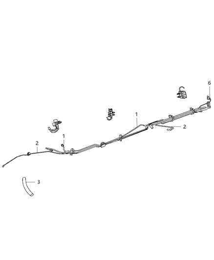 2008 Dodge Ram 1500 Tube-Fuel Supply Diagram for 55398725AB