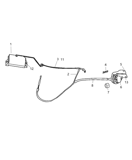 2005 Dodge Ram 1500 Harness-Speed Control Vacuum Diagram for 5114185AA